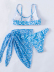 new refreshing printed three-piece set bikini wholesale women s clothing Nihaostyles NSLUT67762