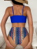 Bikini de playa dividido estampado ropa de mujer al por mayor Nihaostyles NSLUT67761