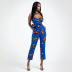 Printing Sexy Strappy Jumpsuit NSMDF67638