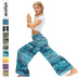 Impresión de pantalones de pierna ancha casual sueltos de verano para mujer Ropa de Nihaostyle al por mayor NSMDF67670