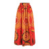 ethnic style digital printing elastic skirt two-piece set wholesale women s clothing Nihaostyles NSMDF67676