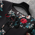 Cross-tie Puff Sleeve Printed Ruffled Dress wholesale women s clothing Nihaostyles NSXIA67755