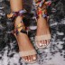 new print strap sandals wholesale women s clothing Nihaostyles NSJJX67784