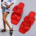 solid color double bow flat sandals wholesale women s clothing Nihaostyles NSJJX67796