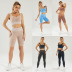 seamless snake pattern sports fitness yoga set nihaostyle clothing wholesale NSSYZ67848
