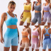 New knitted tie-dye gradient seamless set nihaostyle clothing wholesale NSSYZ67854