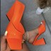 thick high heels square toe sandals wholesale women s clothing Nihaostyles NSLAX67878