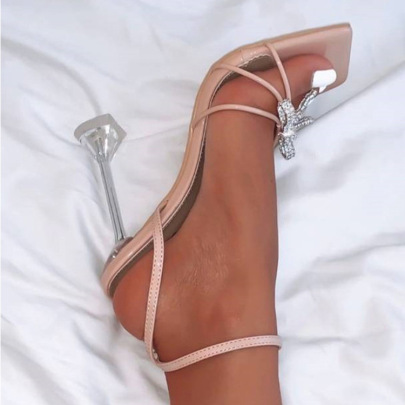Rhinestone With Large Size Ladies High-heeled Sandals Nihaostyle Clothing Wholesale NSHYR67898
