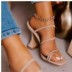 Solid Color High-Heeled Sandals NSHYR67918