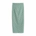 summer linen wave dot midi skirt nihaostyle clothing wholesale NSAM67935