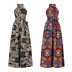 women s halter neck zipper dress nihaostyle clothing wholesale NSMDF67960