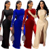 Rhinestone Loose Round Neck dress wholesale women s clothing Nihaostyles NSCYF67986