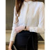 Solid Color Long Sleeve Round Neck Shirt NSJIM67989