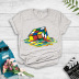 Colorful Melted Rubik S Cube Print T-Shirt NSYAY68085