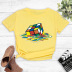 Colorful Melted Rubik S Cube Print T-Shirt NSYAY68085