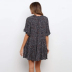 printed short-sleeved V-neck chiffon pleated dress wholesale clothing vendor Nihaostyles NSSUO68063