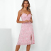 summer sexy sling print sleeveless dress wholesale clothing vendor Nihaostyles NSSUO68056