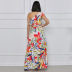 Bohemian Long-Sleeved Floral Dress NSXHX68123