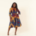 Long Sleeve Printed Shirt Dress wholesale clothing vendor Nihaostyles NSXHX68126