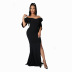 new black long dress wholesale clothing vendor Nihaostyles NSXHX68127