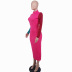 Long Sleeve Splicing Bodycon Dress NSXHX68132