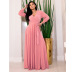 fashion solid color long dress wholesale clothing vendor Nihaostyles NSXHX68137
