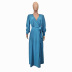 V-neck Dress Large Size French Single Spring New Long Dress wholesale clothing vendor Nihaostyles NSXHX68148