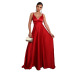 V-neck solid color halter strap dress wholesale clothing vendor Nihaostyles NSXHX68151