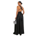 V-neck solid color halter strap dress wholesale clothing vendor Nihaostyles NSXHX68151
