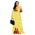 Chiffon Long Print Style Skirt Dress NSBMF68158