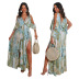 new fashion sexy long-sleeved irregular dress nihaostyle clothing wholesale NSCYF68174