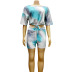 tie-dye printing casual shorts set wholesale clothing vendor Nihaostyles NSMFF68235
