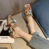 verano nueva moda tacón grueso sandalias de punta cuadrada nihaostyle ropa al por mayor NSZSC68270