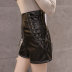 PU leather high waist shorts wholesale clothing vendor Nihaostyles NSSUO68720