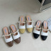 nihaostyle clothing wholesale summer new style flat with one word belt outer wear flat sandals NSHU65520