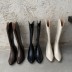 nihaostyle ropa al por mayor otoño e invierno botas altas de tacón grueso con punta puntiaguda NSHU65550