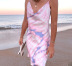 wholesale vestido de tirantes delgado con estampado de teñido anudado de Nihaostyles de ropa de mujer NSHM65596