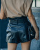 wholesale women s clothing Nihaostyles casual PU leather shorts NSHM65598