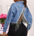 nihaostyle clothing wholesale short ripped jacket NSWL65616