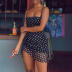 nihaostyle clothing wholesale Summer New Polka Dot Drawstring Sling Dress NSYID65744