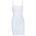 Solid Color Sling Slim Dress NSHTL68309