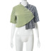 cropped POLO collar irregular plaid contrast shirt wholesale women s clothing Nihaostyles NSHLJ68333