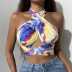 Sexy Tie-Dye Print Vest NSRUI68352
