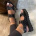 Velcro Platform Sandals NSHYR68359