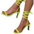 Solid Color High Heel Sandals NSHYR68360