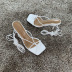 fashion solid color leg tie stiletto sandals wholesale women s clothing Nihaostyles NSHYR68363