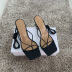 Solid Color Leg Tie Stiletto Sandals NSHYR68363