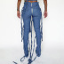 primavera / verano nuevos pantalones de cintura alta de color sólido nihaostyle ropa al por mayor NSMG68387