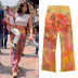 autumn new tie-dye printing casual pants nihaostyle clothing wholesale NSMG68417