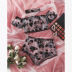 mesh printing black flocking suit three-piece see-through sexy pajamas wholesale women s clothing Nihaostyles NSYO68424